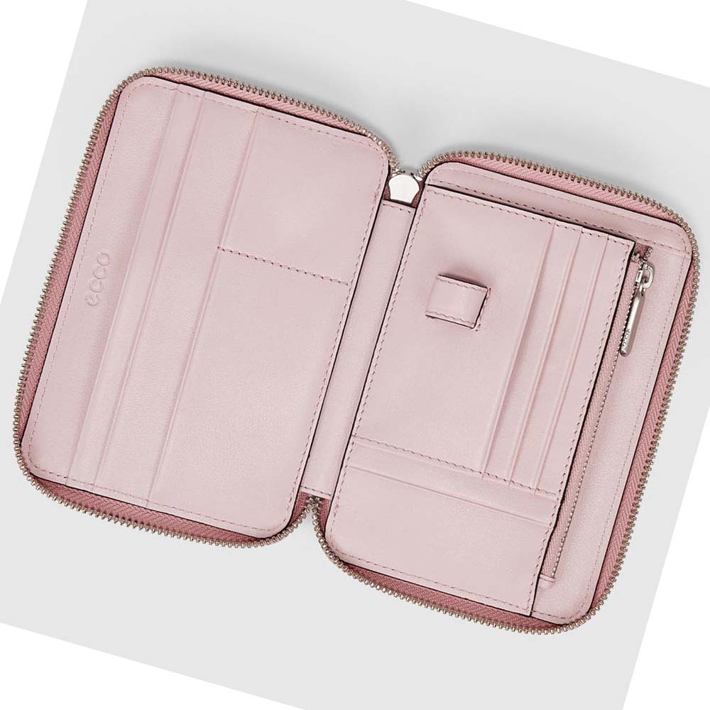 Women's Ecco Journey Passport Cardholders Pink | SG 318UZG